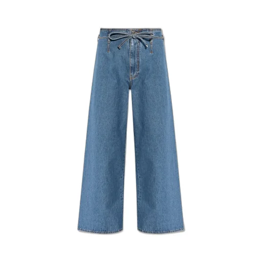 Belt Detailed Culotte Jeans
