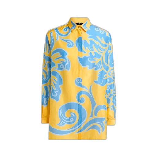 Paisley Printed Long-Sleeved Shirt