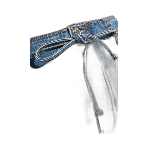 Belt Detailed Culotte Jeans