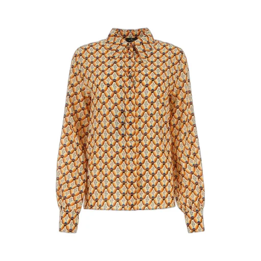 All-Over Patterned Button-Up Shirt