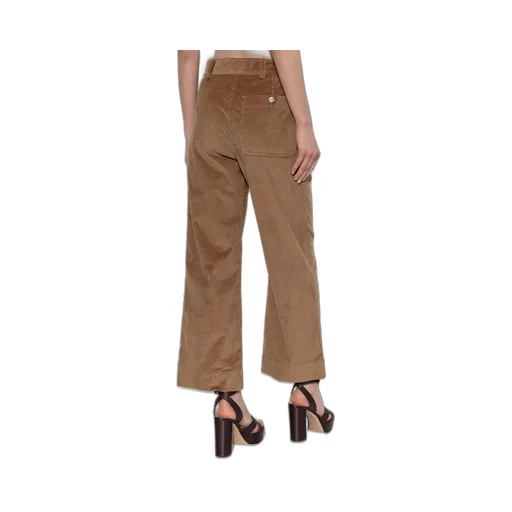 Wide-Leg Corduroy Trousers