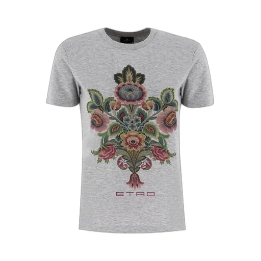 Paisley-Printed Crewneck T-Shirt
