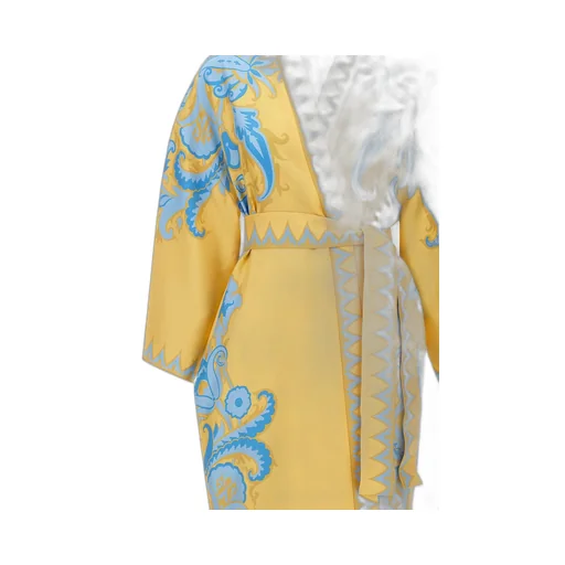 Printed Satin Kimono