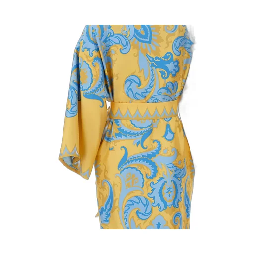 Printed Satin Kimono