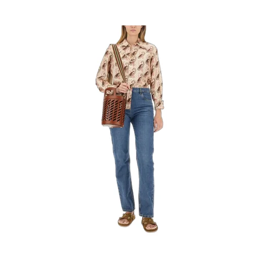 Floral Embroidered Bootcut Jeans