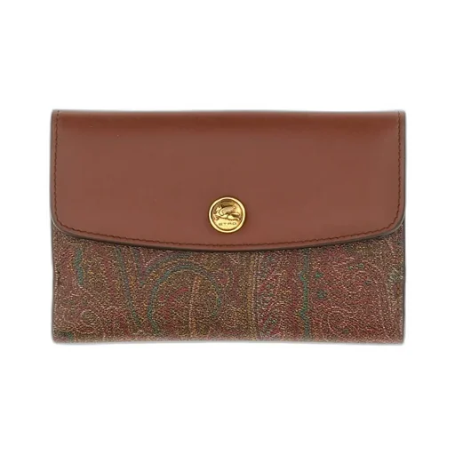 Essential Paisley Printed Foldover-Top Wallet