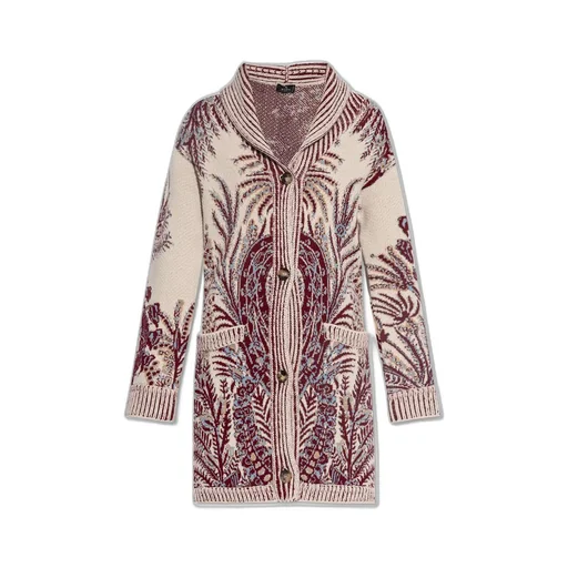 Jacquard Maxi Cardigan