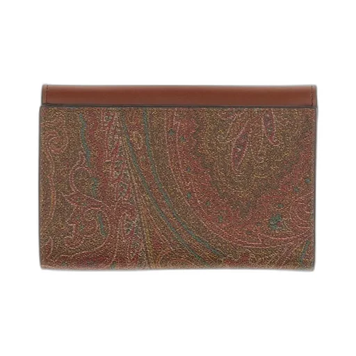 Essential Paisley Printed Foldover-Top Wallet