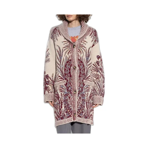 Jacquard Maxi Cardigan