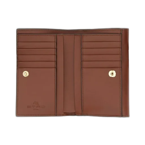 Essential Paisley Printed Foldover-Top Wallet
