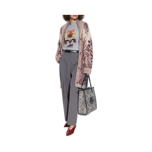 Jacquard Maxi Cardigan
