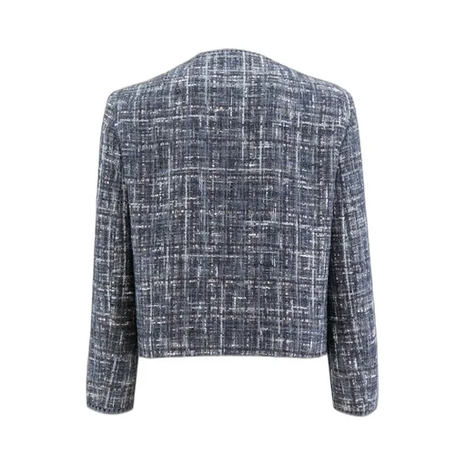 Button-Up Crewneck Jacket