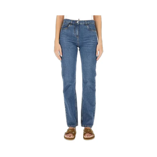 Floral Embroidered Bootcut Jeans