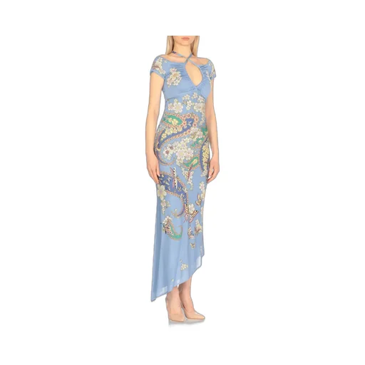 V-Neck Floral Maxi Dress