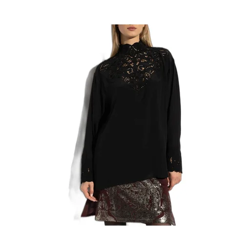 Lace Detailed Long-Sleeve Top