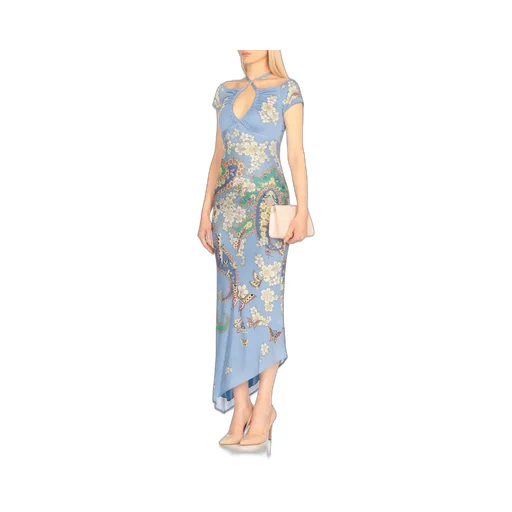 V-Neck Floral Maxi Dress