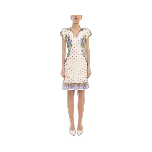 Paisley Printed Mini Dress