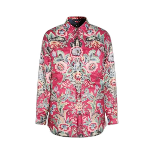 Floral-Printed Long-Sleeved Shirt