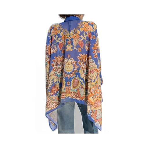 Floral Printed Poncho