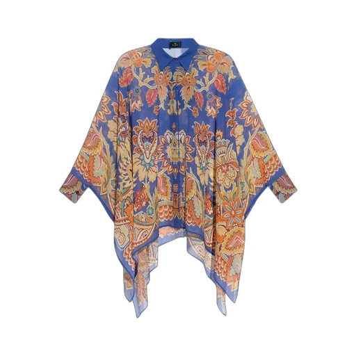 Floral Printed Poncho