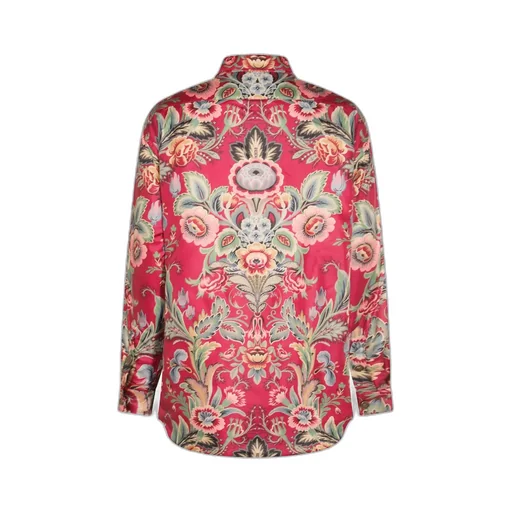 Floral-Printed Long-Sleeved Shirt