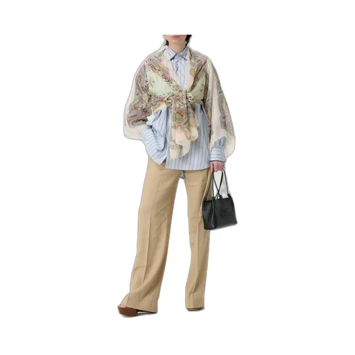 Semi-Sheer Paisley Printed Cape