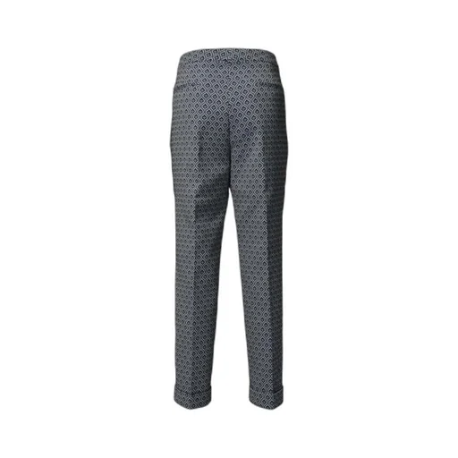 Pattern-Jacquard Tailored Trousers