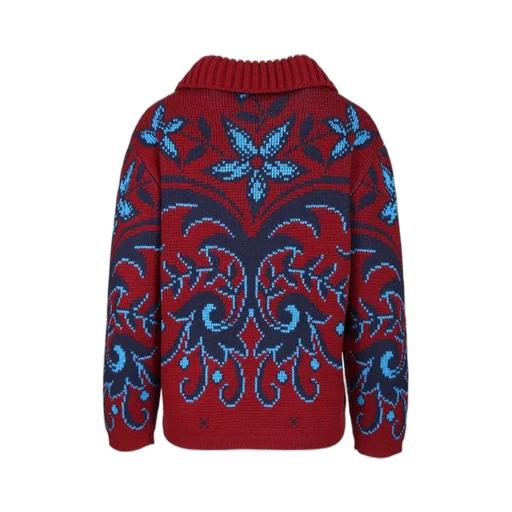 Shawl Collar Knitted Jumper