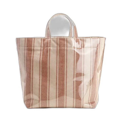 Striped Printed Large Tote Bag