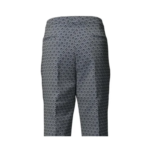 Pattern-Jacquard Tailored Trousers