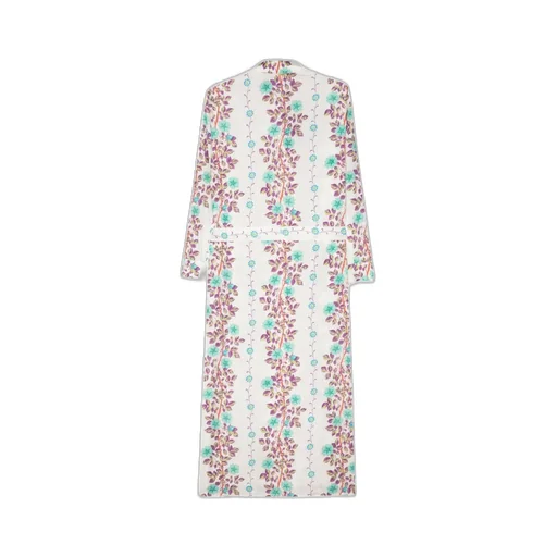 Floral Printed Tied Waist Shirt Dress