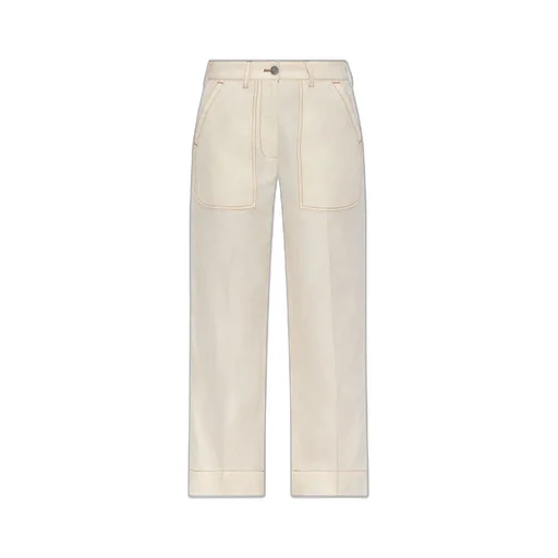 Contrasting Stitching Trousers