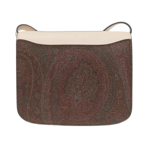 Paisley Printed Logo Plaque Crossbody Bag