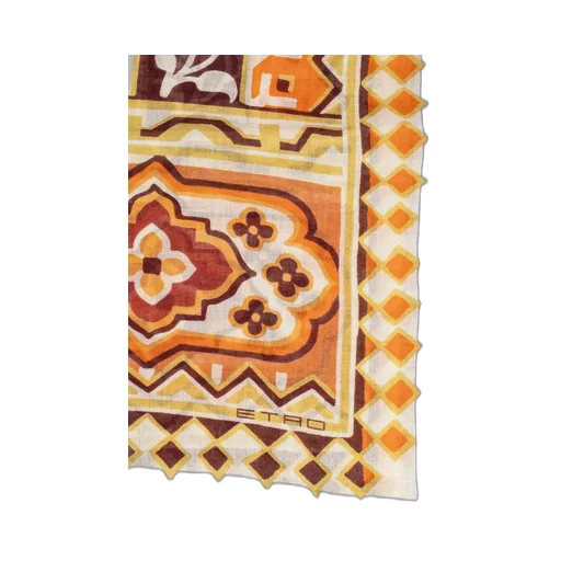 Paisley Printed Frayed Edge Scarf