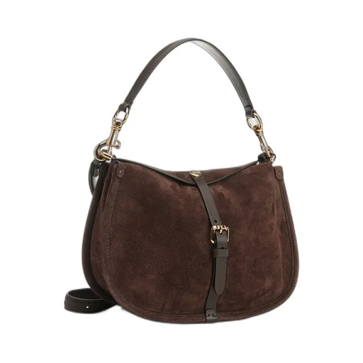Buckle-Fastened Shoulder Bag