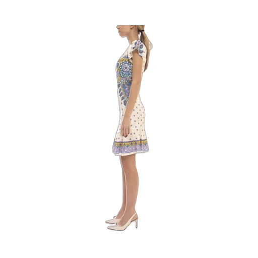 Paisley Printed Mini Dress