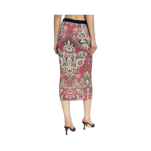 Patterned Midi Skirt