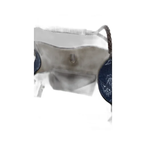 Jacquard Denim Small Libra Tote Bag