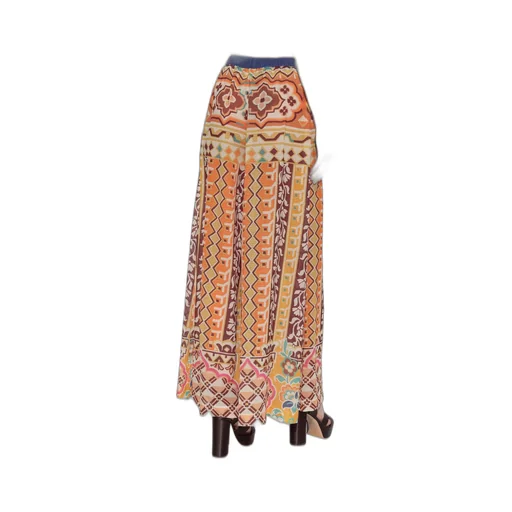 Tie-Waisted Side-Slit Trousers