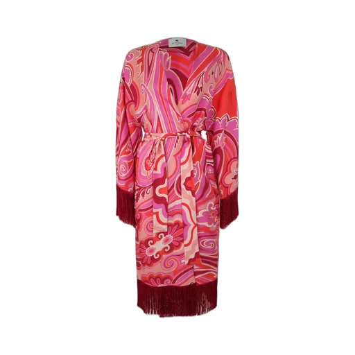 Paisley Pattern Belted Jacket