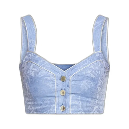 Printed Short Strappy Top