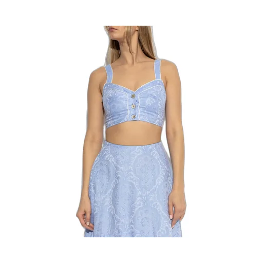 Printed Short Strappy Top