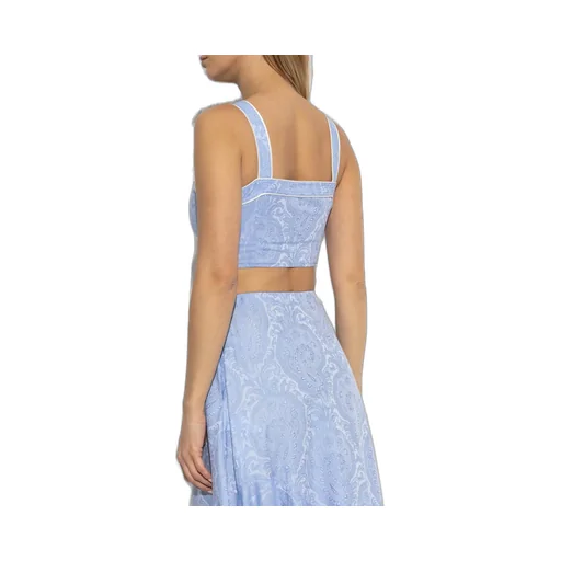 Printed Short Strappy Top