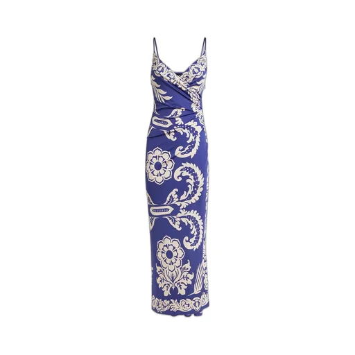 Paisley Printed Midi Sleeveless Dress
