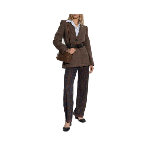 Tie-Inspired Motif Jogging Trousers