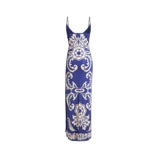 Paisley Printed Midi Sleeveless Dress