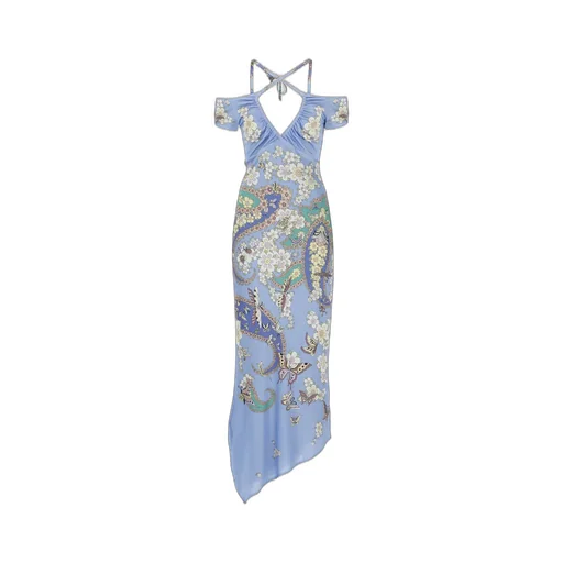 V-Neck Floral Maxi Dress