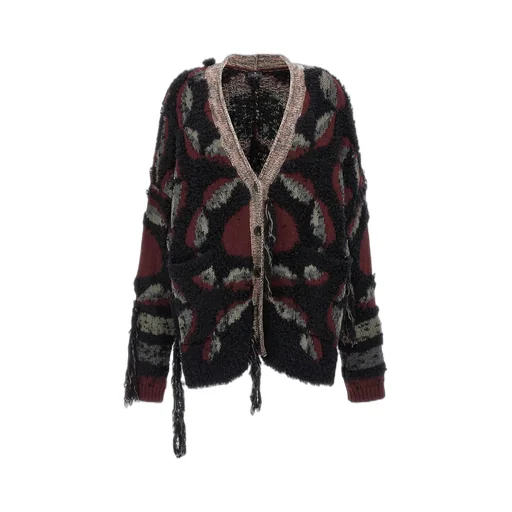 Fringed Oversized Cardigan
