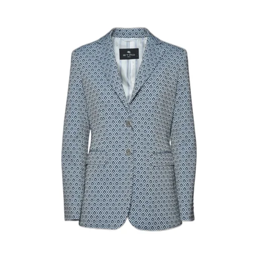 Single-Breasted Jacquard Jacket