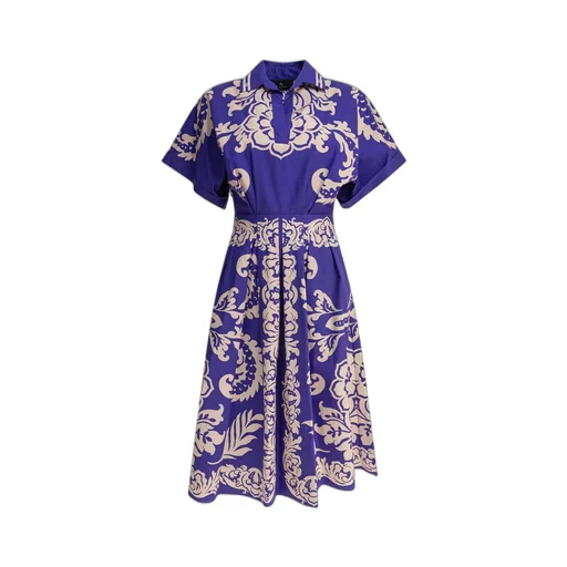 Paisley Printed Midi Dress